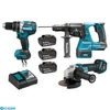 Kép 1/6 - Makita DLX3119TJ Akkus szett (DHP484Z+DHR243+DGA513Z)