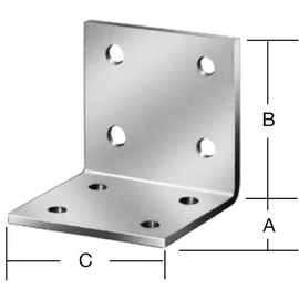 Vormann 70903000 derékszögű lemez 40x40x20