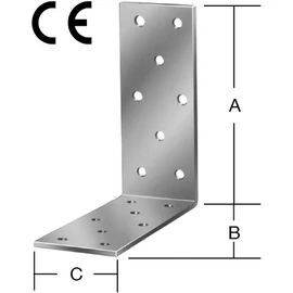 Vormann 71084000 derékszögű lemez 72x72x40