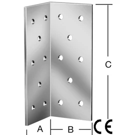 Vormann 71087000 derékszögű lemez 40x40x100