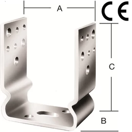 Vormann 71287000 dübelezhető oszloptalp 81x60x125