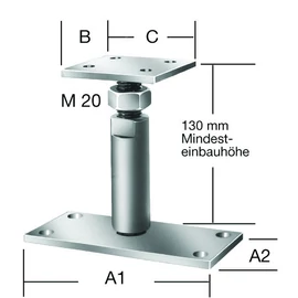 Vormann 71329000 dübelezhető oszloptalp 150/70x70x80