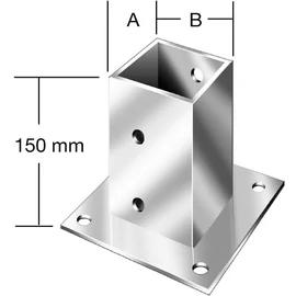 Vormann 71416000 dübelezhető oszloptalp 91x91