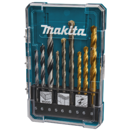 Makita D-71962 1/4" befogású 9db-os fúrókészlet (fém-fa-kőzet)