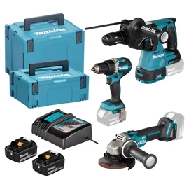 Makita DLX3195JX1Akkus szett (DDF484+DHR243+DGA504)