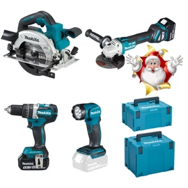 Makita DLX4154TJ akkus szett 18V LXT 2 MACPACK koffer 