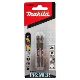 Makita E-06286 mpact PREMIER torziós kétvégű csavarbehajtó bit PH2 65mm 2db