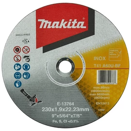 Makita E-13764 Vágótárcsa 230/1,9mm INOX