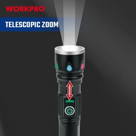 Workpro WP351019 Zseblámpa akkus, 350 Lumen, LED