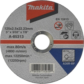 Makita A-85313 Vágókorong ACÉL 125x2,5mm