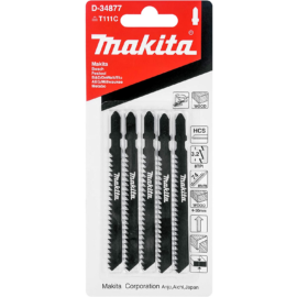 Makita D-34877 Szúrófűrészlap fa HCS L100mm Z8 5db