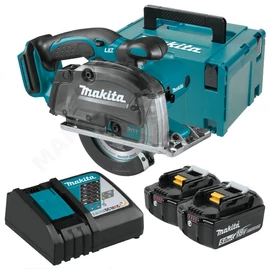 Makita DCS552RTJ 18V LXT Li-ion 136mm fémvágó körfűrész 2x5,0Ah