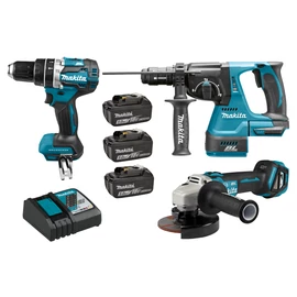 Makita DLX3119TJ Akkus szett (DHP484Z+DHR243+DGA513Z)