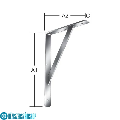 Vormann 00159250Z horganyzott polctartó 250x150x30