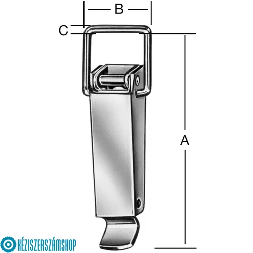 Vormann 11202050 rozsdamentes békazár 55x23
