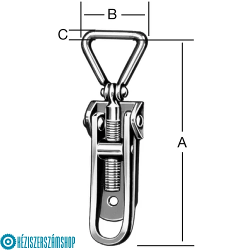 Vormann 11203000 rozsdamentes békazár 125x33