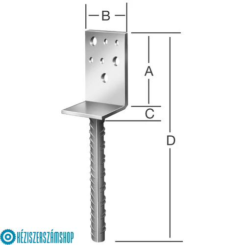 Vormann 71299000 betonozható oszloptalp 70x60x110