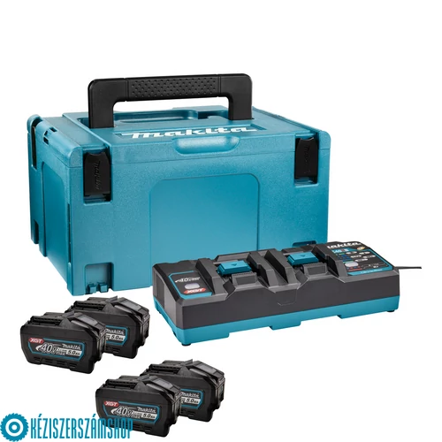 Makita 191U42-2 4db 40Vmax,5,0Ah Li-Ion akkumulátor + duplaportos töltő 