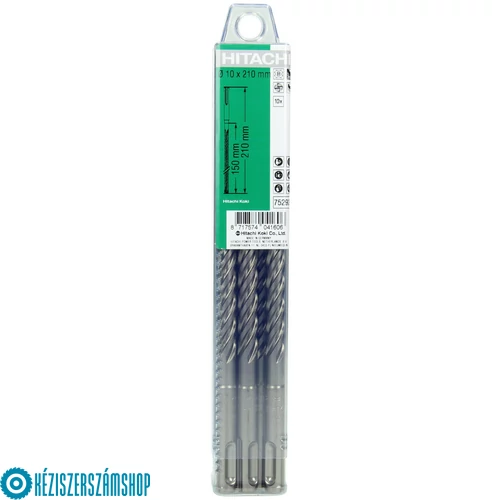 Hikoki 783319 8x260mm SDS-Plus 4 élű fúrószár készlet 10db/ doboz