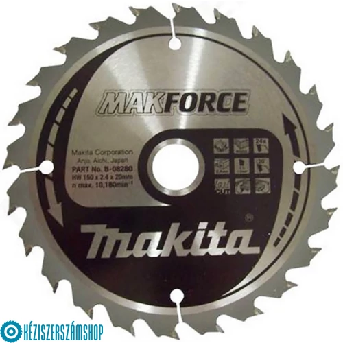 Makita  B-08280 Makforce körfűrésztárcsa 150x20mmZ24