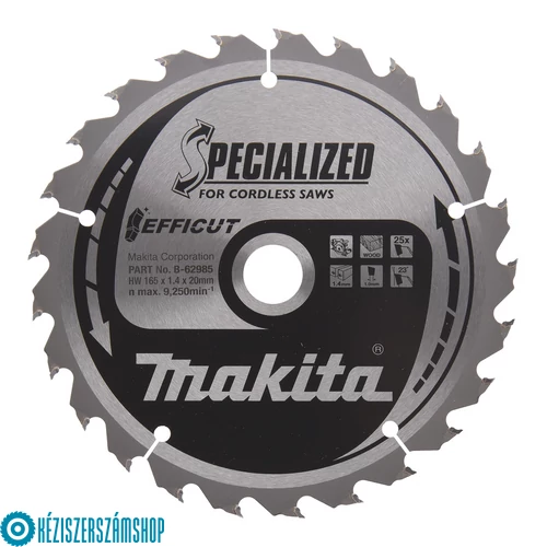 Makita B-62985 EFFICUT körfűrészlap FA 165x20mm Z25