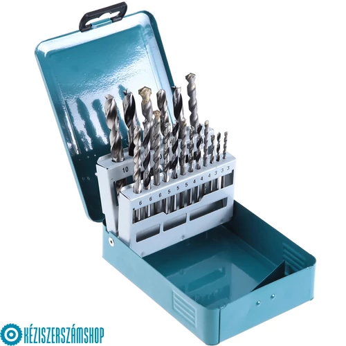 Makita D-46202 18db-os fúrókészlet FA, FÉM, KŐZET 3,4,5,6,8,10