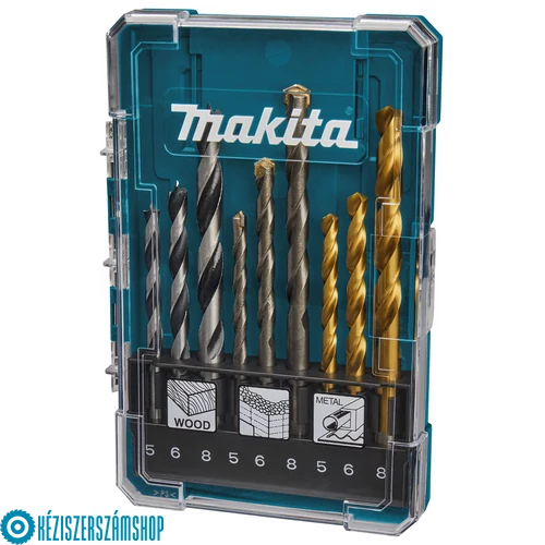 Makita D-71962 1/4" befogású 9db-os fúrókészlet (fém-fa-kőzet)
