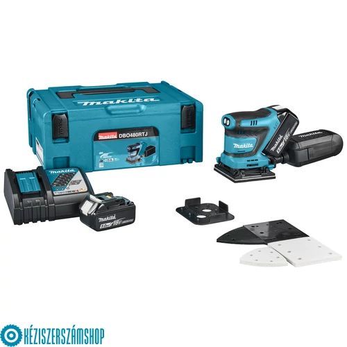 Makita DBO480RTJ rezgőcsiszoló MakPac kofferben 18V