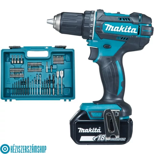 Makita DDF482RFX1 18V Akkus fúró-csavarbehajtó + Bit