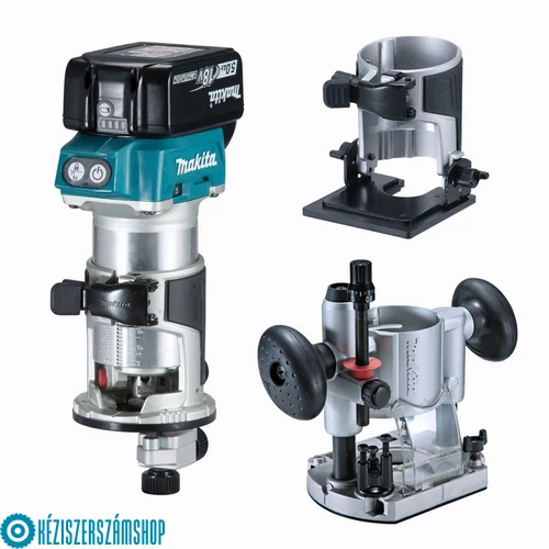 Makita DRT50RTJX2 18V LXT Li-ion BL kombinált marógép 2x5,0Ah