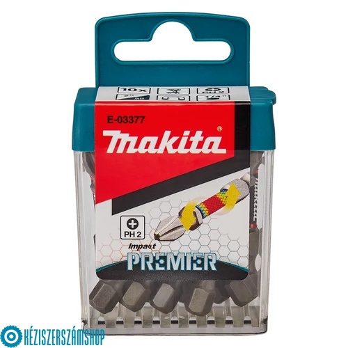 Makita E-03377 Impact PREMIER torziós csavarbehajtó bit PH2 50mm (10db/cs.)