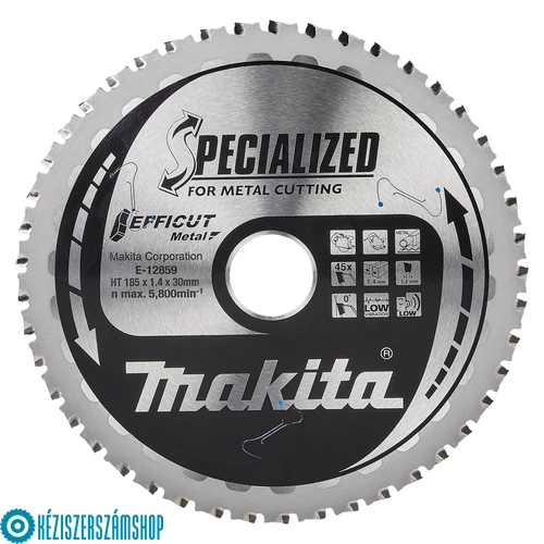 Makita E-12859 EFFICUT Körfűrészlap 185x30mm Z45 (fémre)