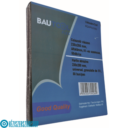 Bautool RQAP020120 Csiszolóvászon, 120-as szemcsedurvaság, 50db/cs.