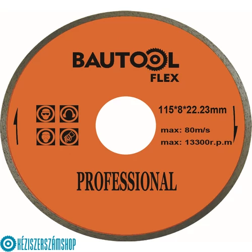 Bautool RQCP002 Gyémánttárcsa folyamatos élű 8/110 mm