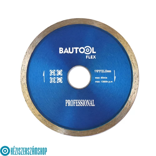 Bautool RQCP002 Gyémánttárcsa folyamatos élű 8/110 mm