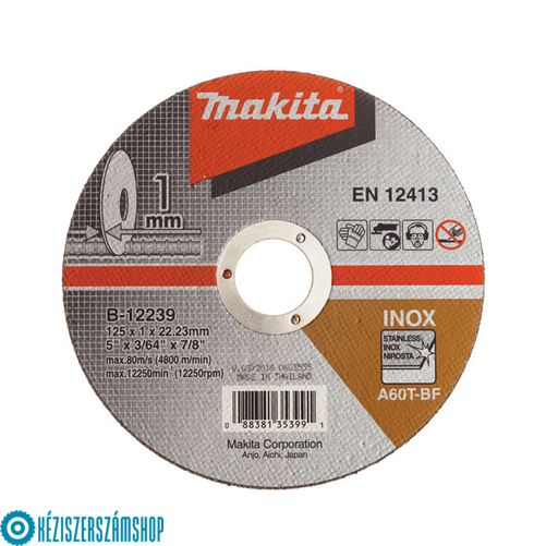 Makita B-12239 Vágótárcsa 125/1,0mm
