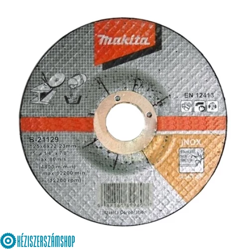 Makita B-21129 Csiszolótárcsa INOX 125x6,0mm A24R