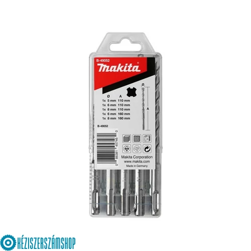 Makita B-49052 SDS-Plus 4 Plus fúrószár készlet 5 részes