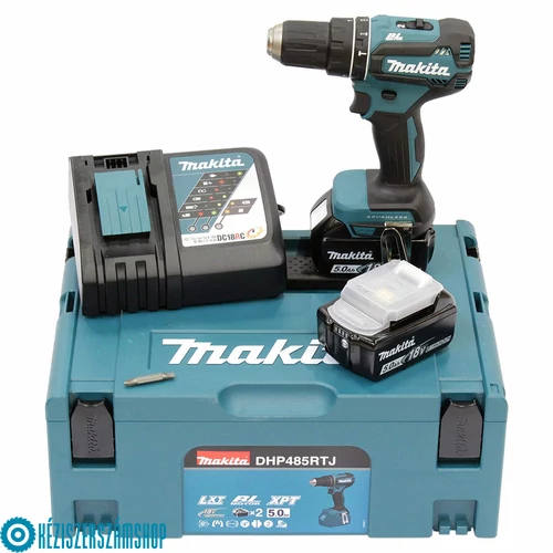 Makita DHP485RTJ 18V/2x5Ah Akkus ütvefúró-csavarbehajtó