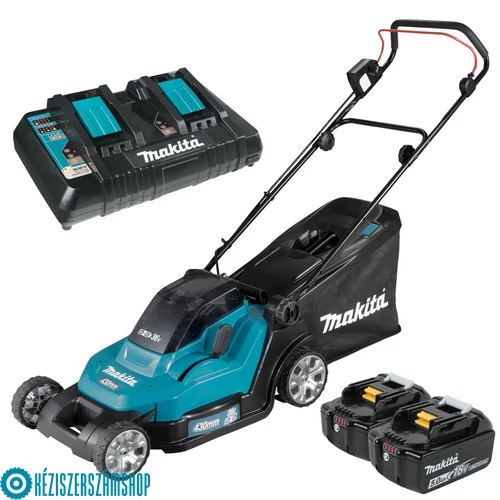 Makita DLM432PT2 2x18V Akkus fűnyíró 43cm