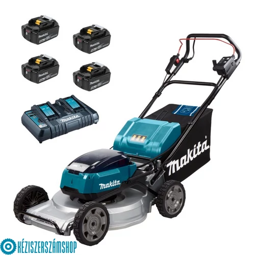 Makita DLM533PG4 2x18V akkus fűnyíró ÖNJÁRÓ 53cm