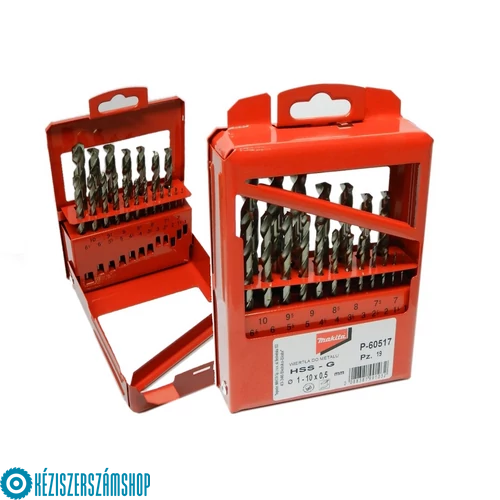Makita P-60517 HSS-G fémfúrókészlet 19db 1-10mm