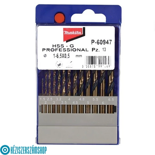 Makita P-60947 HSS-G fémfúrókészlet 13db 1,5-6,5mm