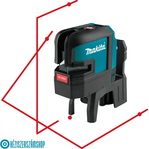 Makita SK106DZ 10,8V CXT Li-ion kereszt és pont lézer PIROS (Akku és töltő nélkül!)