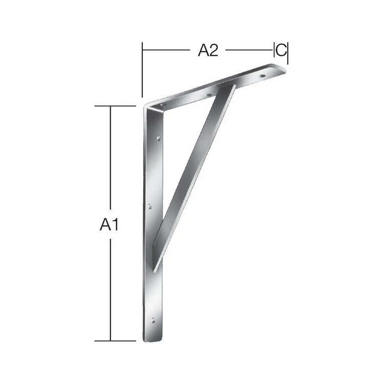 Vormann 00159250Z horganyzott polctartó 250x150x30