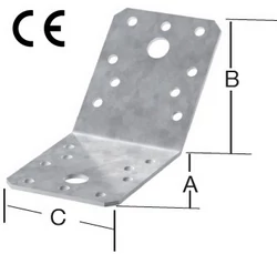 Vormann 71106000 derékszögű lemez 50x50x40