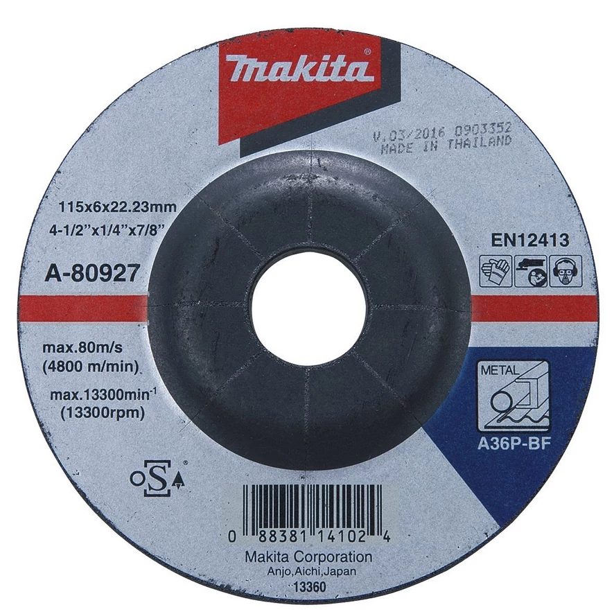 Makita A-80927 Csiszolótárcsa ACÉL