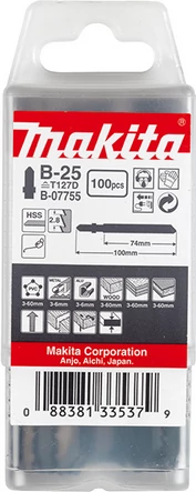 Makita B-07755 B25 szúrófűrészlap UNIVERZÁLIS 74mm, Z9 (~T127D) 100db