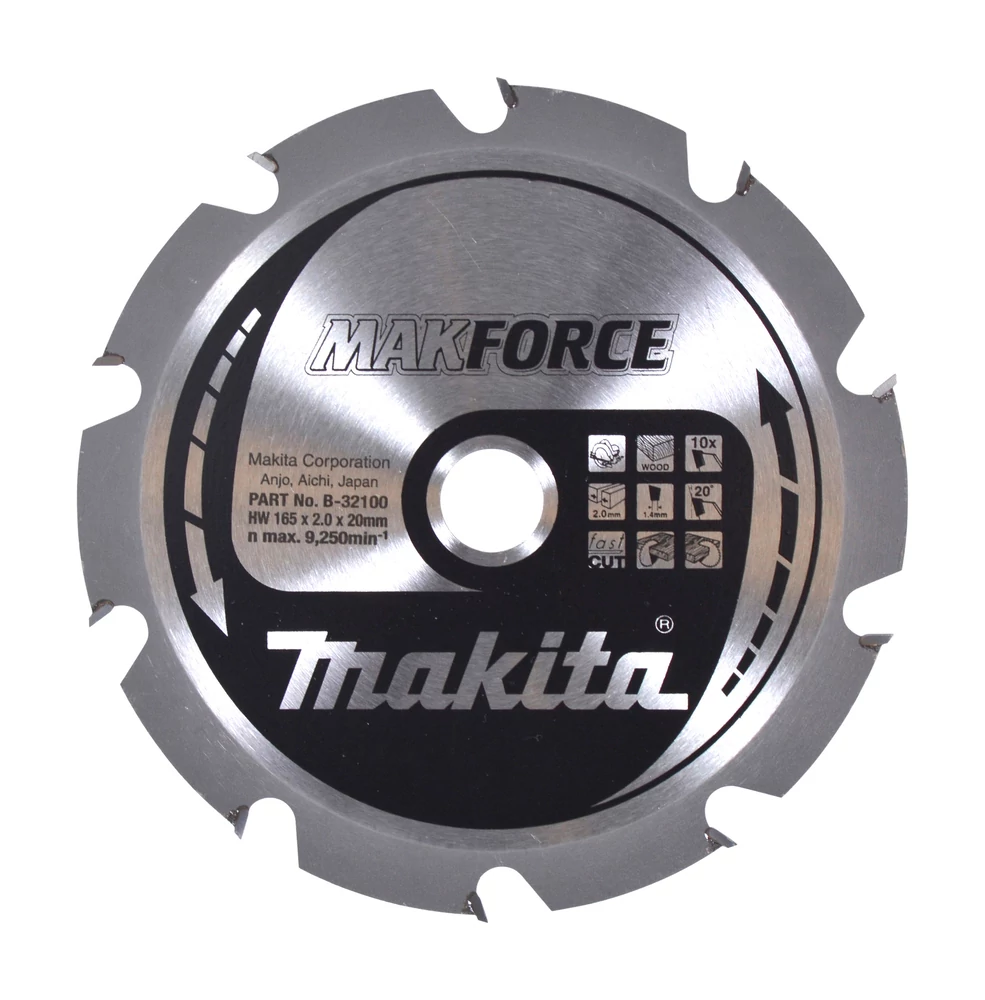 Makita B-32100 MakForce körfűrésztárcsa 165x20x10mm
