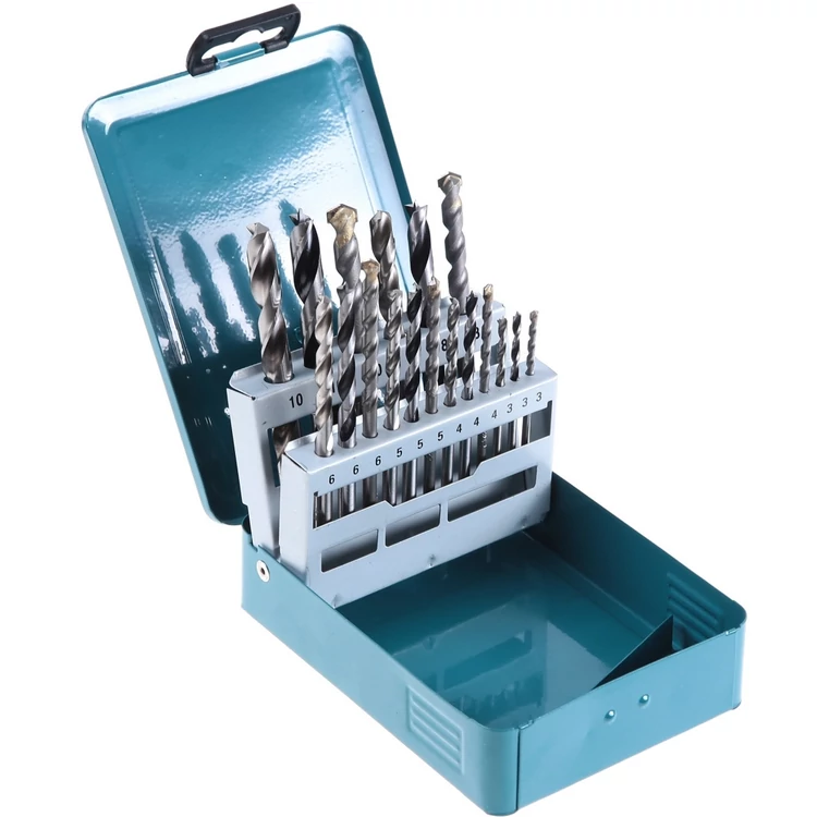 Makita D-46202 18db-os fúrókészlet FA, FÉM, KŐZET 3,4,5,6,8,10